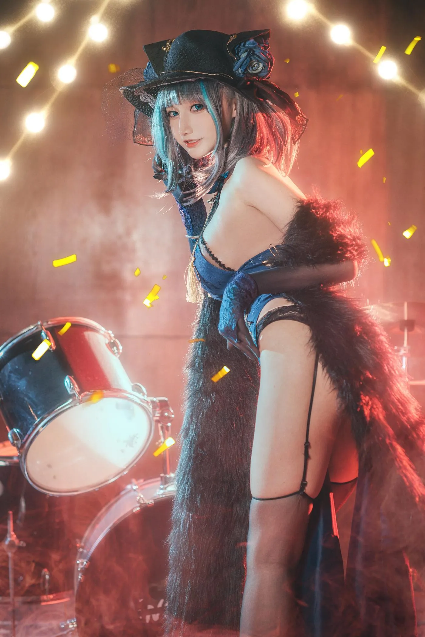 仙九Airi – NO.14 柴郡旗袍 [22P]插图5